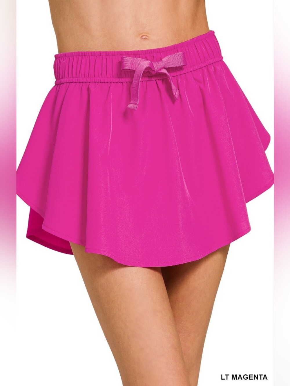Zenana Soft Woven Active Skorts- Lt. Magenta HIT THE LIKE BUTTON FOR SALE PRICE